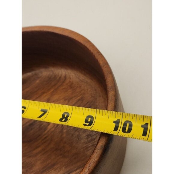 Benjamin & Medwin Inc Wood Salad Replacement Bowl Large Brown Thailand 10x4 - Picture 3 of 6